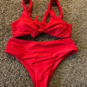 Red bikini